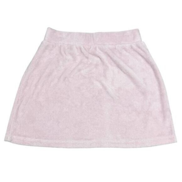 Aritzia Wilfred Free Terry Pull On Mini Skirt In Pink Size Small - Picture 5 of 5